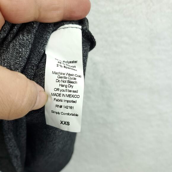 Lularoe Women's Julia Simply Comfortable Gray Cream Raglan Sleeve Dress XXS - Picture 7 of 10